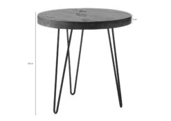 Table Basse 60x60 Bois De Récupération Laqué Multicolore RAILWAY #109 -Massivmoebel24 09 200 818 3002 08