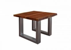 Table Basse 60x60 Acacia Laqué Noisette FREEFORM #09 -Massivmoebel24 09 200 819 0009 9