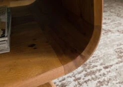 Table Basse En Bois De Sheesham 60x50x50 Marron Clair Laqué MAILAND #130 -Massivmoebel24 09 200 875 0130 07