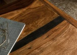 Table Basse En Bois De Sheesham 60x50x50 Marron Foncé Laqué MAILAND #230 -Massivmoebel24 09 200 875 1130 07