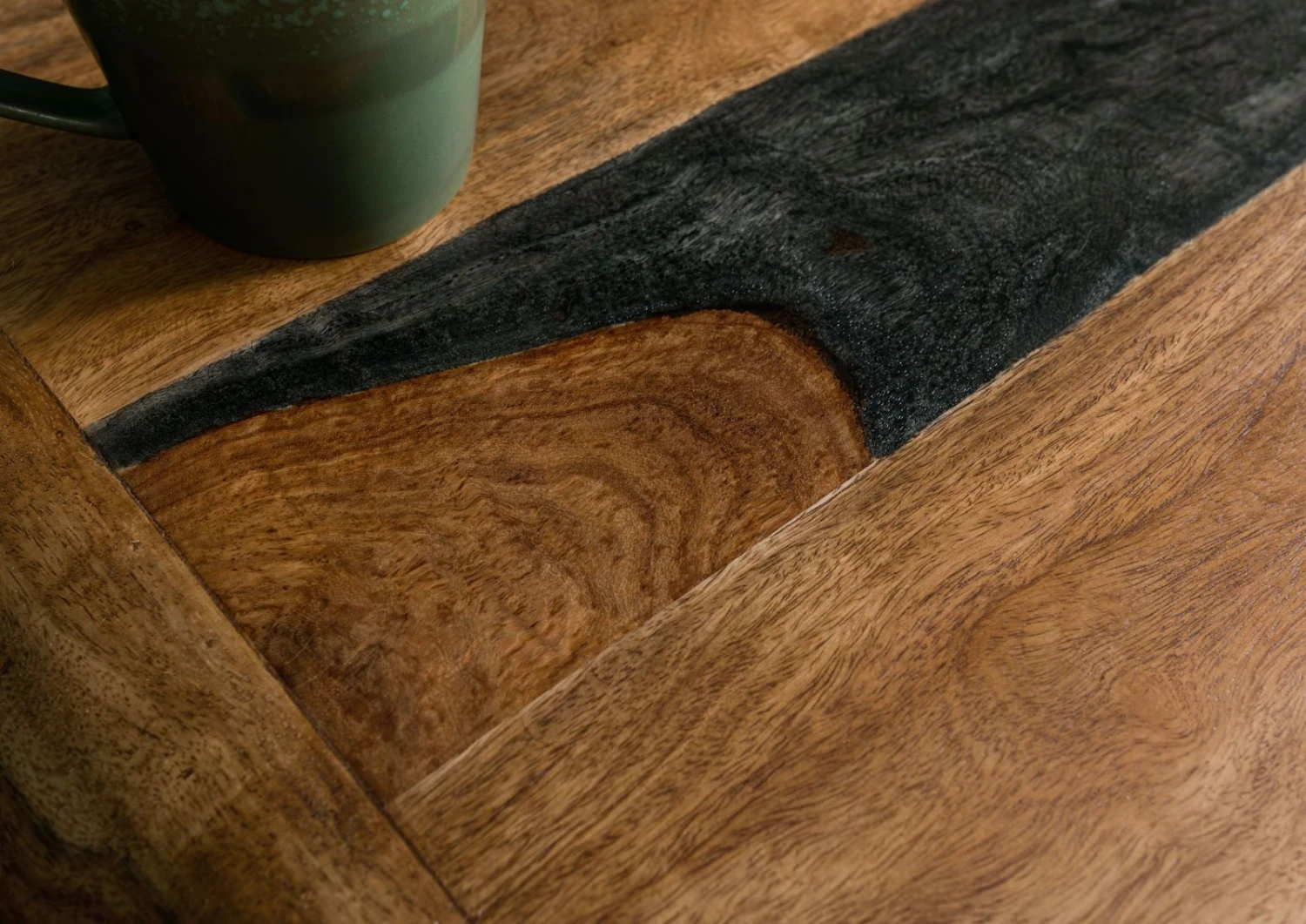 Table Basse En Bois De Sheesham 70x70x50 Marron Foncé Laqué MAILAND #233 6 Table Basse En Bois De Sheesham 70x70x50 Marron Foncé Laqué MAILAND #233 – Image 6