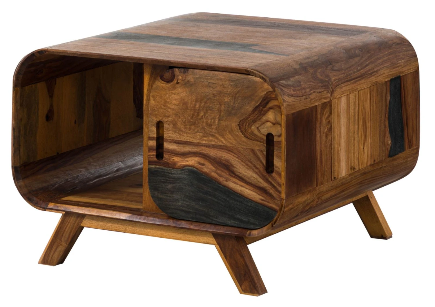 Table Basse En Bois De Sheesham 70x70x50 Marron Foncé Laqué MAILAND #233 10 Table Basse En Bois De Sheesham 70x70x50 Marron Foncé Laqué MAILAND #233 – Image 10