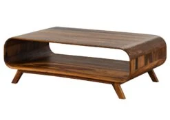 Table Basse En Bois De Sheesham 120x70x40 Marron Foncé Laqué MAILAND #234 -Massivmoebel24 09 200 875 1134 10