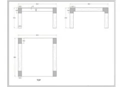 Table Basse 85x85 Manguier Laqué Brun AMSTERDAM #19 -Massivmoebel24 09 200 877 0019 8