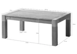 Table Basse Manguier AMSTERDAM #18 - Différentes Tailles -Massivmoebel24 09 200 877 1018 08