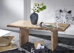 Table Basse 120x60 Acacia Laqué Bois Naturel PURE ACACIA #307