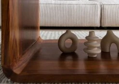 Table Basse 100x50 Palissandre Laqué Noisette LOUNGE COLLECTION #04 -Massivmoebel24 09 200 960 0004 06