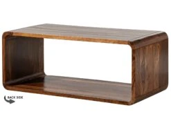 Table Basse 100x50 Palissandre Laqué Noisette LOUNGE COLLECTION #04 -Massivmoebel24 09 200 960 0004 10
