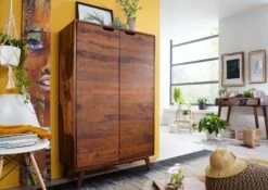 Commode 90x40 Palissandre Laqué Noisette MALMÖ 2 #108