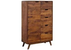 Commode 90x40 Palissandre Laqué Noisette MALMÖ 2 #109 13 Commode 90x40 Palissandre Laqué Noisette MALMÖ 2 #109 -Massivmoebel24 09 310 220 0009 9