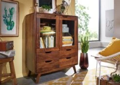 Buffet 90x40 Palissandre Laqué Noisette MALMÖ 2 #113