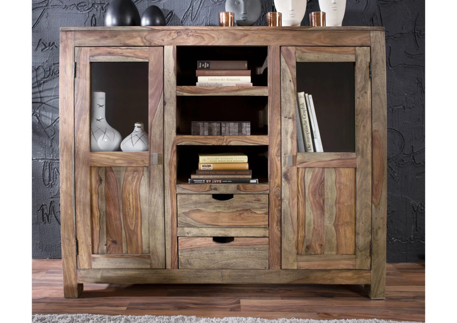 Buffet 140x40 Palissandre Huilé Gris Taupe NATURE GREY #63 2 Buffet 140x40 Palissandre Huilé Gris Taupe NATURE GREY #63 – Image 2