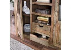 Buffet 140x40 Palissandre Huilé Gris Taupe NATURE GREY #63 11 Buffet 140x40 Palissandre Huilé Gris Taupe NATURE GREY #63 -Massivmoebel24 09 310 550 0063 5