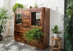 Buffet 166x40 Palissandre Ciré Noisette TORONTO #204