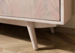 Buffet En Bois D'acacia Laqué Blanc MOSAYK #215 -Massivmoebel24 09 310 689 0215 6