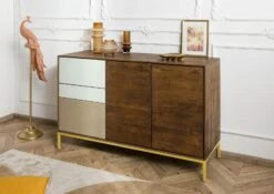 Commode 134x45x85 Bois De Manguier Marron Huilé CHICAGO # 107 11 Commode 134x45x85 Bois De Manguier Marron Huilé CHICAGO # 107 -Massivmoebel24 09 310 695 1007 3