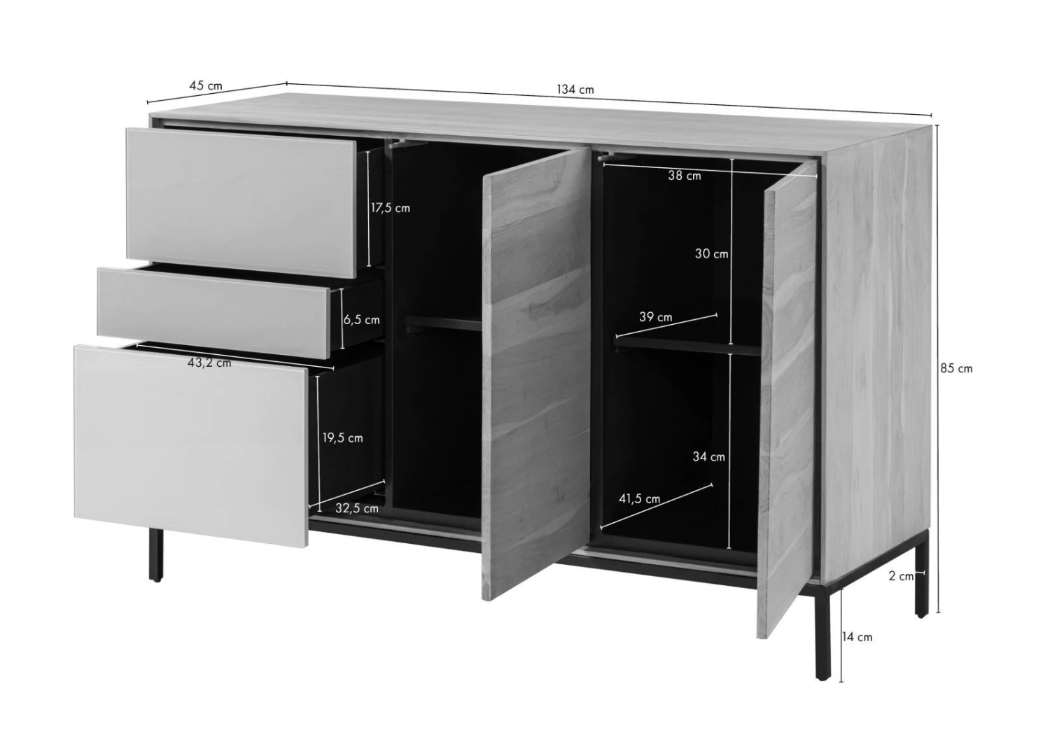 Commode 134x45x85 Bois De Manguier Marron Huilé CHICAGO # 107 8 Commode 134x45x85 Bois De Manguier Marron Huilé CHICAGO # 107 – Image 8