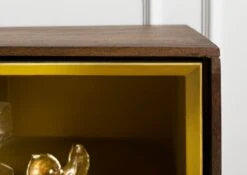 Commode 90x45x85 Bois De Manguier Marron Huilé CHICAGO # 108 -Massivmoebel24 09 310 695 1008 5