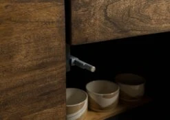 Commode 90x45x85 Bois De Manguier Marron Huilé CHICAGO # 108 -Massivmoebel24 09 310 695 1008 6