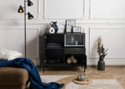 Commode 90x45x85 Bois De Manguier Gris Huilé CHICAGO # 208 -Massivmoebel24 09 310 695 2008 4