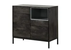 Commode 90x45x85 Bois De Manguier Gris Huilé CHICAGO # 208 -Massivmoebel24 09 310 695 2008 9