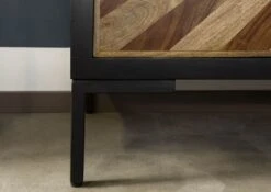 Buffet - Bois Massif De Palissandre 120x45x145 - Bois Massif De Palissandre Laqué (noir) SUN #103 -Massivmoebel24 09 310 725 0103 6