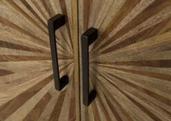 Buffet - Bois Massif De Palissandre 120x45x145 - Bois Massif De Palissandre Laqué (noir) SUN #103 -Massivmoebel24 09 310 725 0103 7