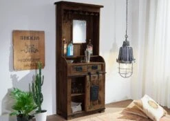 Bar En Bois De Manguier Huilé RAILWAY #441