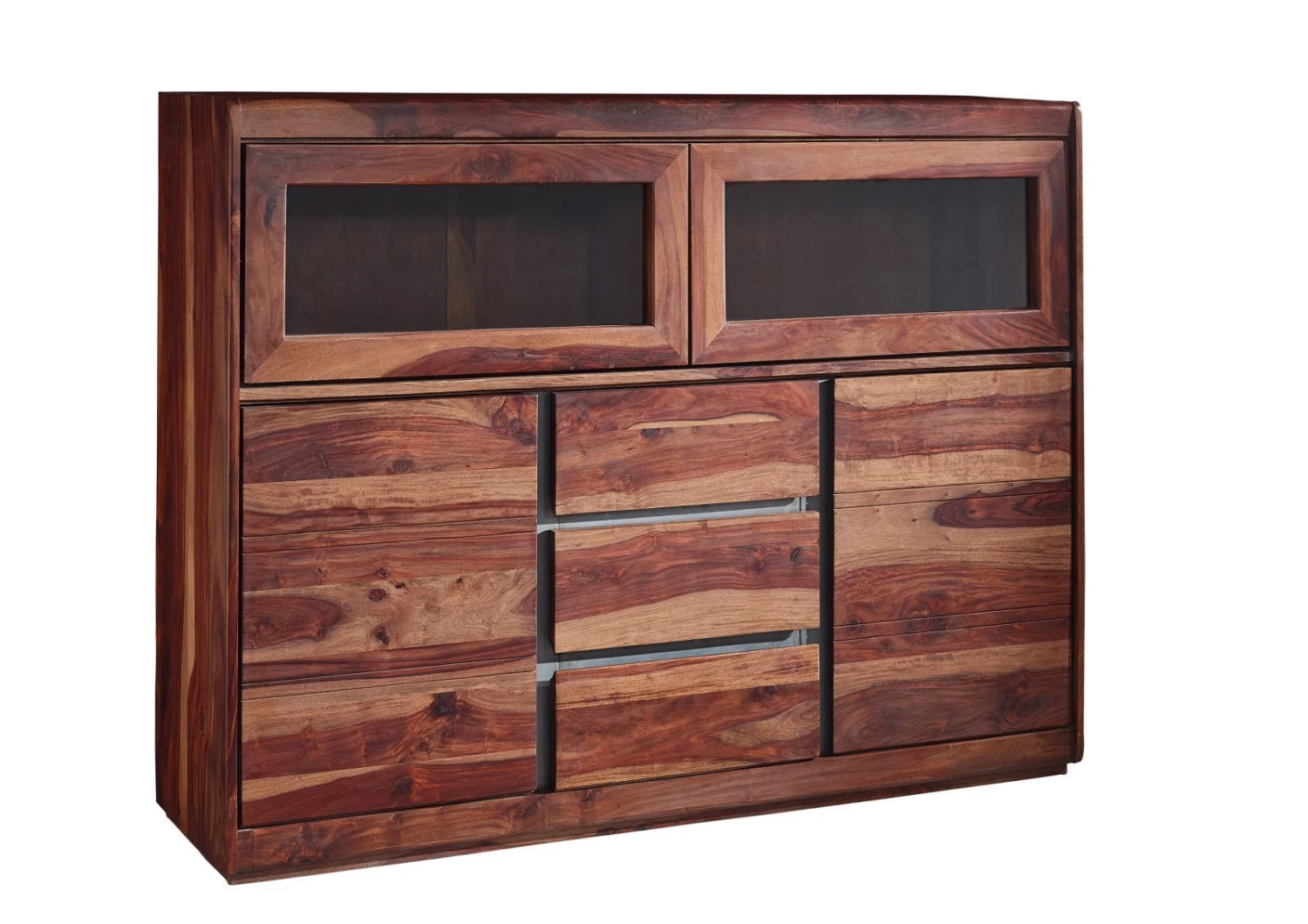 Buffet Avec Vitrine 150x40cm - Palissandre Laqué Noble Unique SYDNEY #103 6 Buffet Avec Vitrine 150x40cm - Palissandre Laqué Noble Unique SYDNEY #103 – Image 6