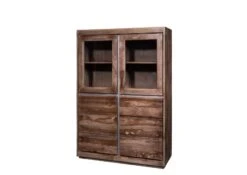 Vitrine 102x40 Palissandre Laqué Smoked Oak SYDNEY #200 -Massivmoebel24 09 310 778 0100 9