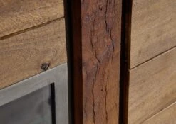 Buffet 110x45 Manguier Laqué Brun AMSTERDAM #05 -Massivmoebel24 09 310 877 0005 3