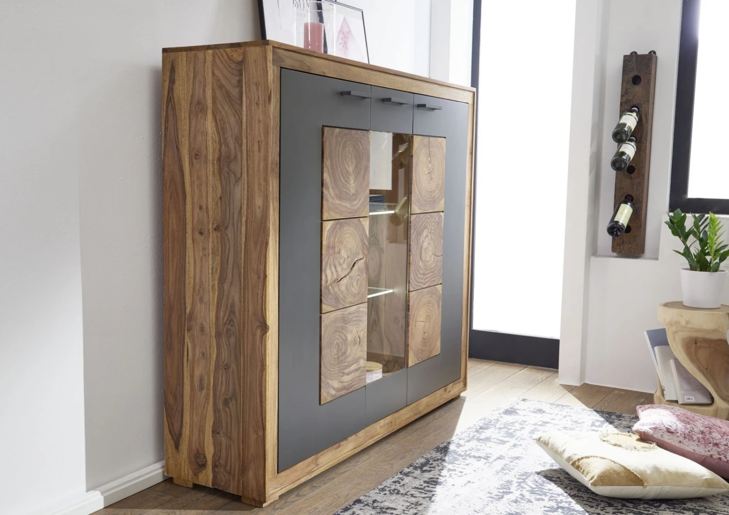 Buffet 150x40 Palissandre Teinté Brun TURIN #10 4 Buffet 150x40 Palissandre Teinté Brun TURIN #10 – Image 4