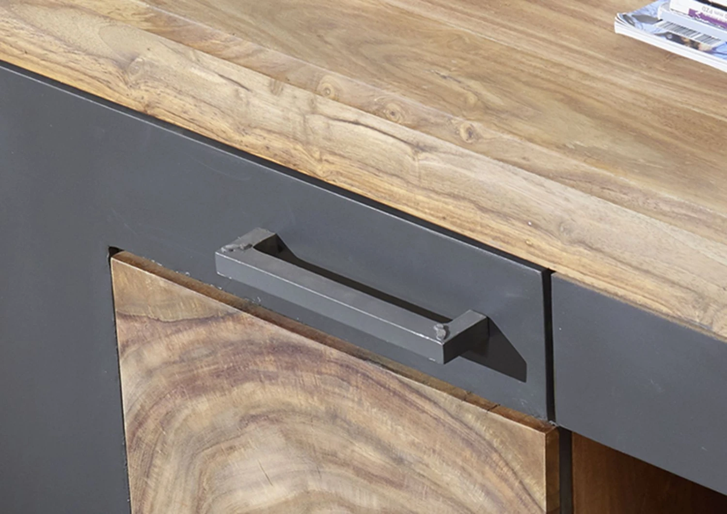 Buffet 150x40 Palissandre Teinté Brun TURIN #10 6 Buffet 150x40 Palissandre Teinté Brun TURIN #10 – Image 6