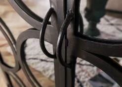 Buffet 150x45 Manguier Laqué Gris HERMITAGE #620 -Massivmoebel24 09 312 601 0620 6