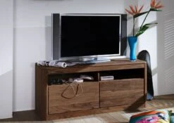 Meuble TV 130x40 Palissandre Teinté Smoked Cherry TORONTO #119