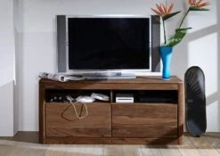 Meuble TV 130x40 Palissandre Teinté Smoked Cherry TORONTO #119 9 Meuble TV 130x40 Palissandre Teinté Smoked Cherry TORONTO #119 -Massivmoebel24 09 312 665 0020 3