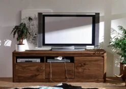 Meuble TV 178x40 Palissandre Teinté Smoked Cherry TORONTO #120 -Massivmoebel24 09 312 665 0021 3