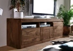 Meuble TV 178x40 Palissandre Teinté Smoked Cherry TORONTO #120 -Massivmoebel24 09 312 665 0021 4