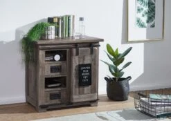 Commode 70x45 Manguier Laqué Gris RAILWAY #223