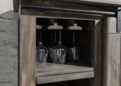 Meuble à Vin 80x40 Manguier Laqué Gris RAILWAY #240 11 Meuble à Vin 80x40 Manguier Laqué Gris RAILWAY #240 -Massivmoebel24 09 312 772 1031 4