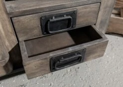 Meuble à Vin 80x40 Manguier Laqué Gris RAILWAY #240 12 Meuble à Vin 80x40 Manguier Laqué Gris RAILWAY #240 -Massivmoebel24 09 312 772 1031 5