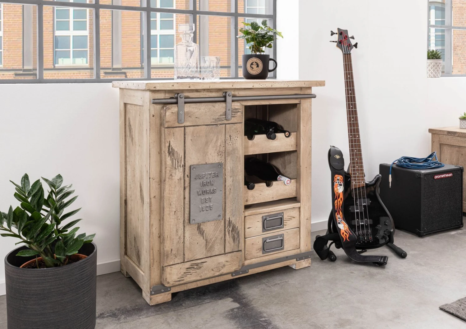 Étagère à Vin 80x40 Manguier Laqué Blanchi RAILWAY #340 1 Étagère à Vin 80x40 Manguier Laqué Blanchi RAILWAY #340