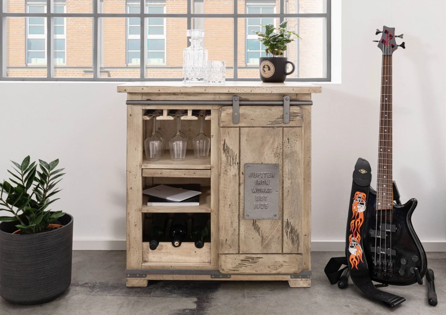 Étagère à Vin 80x40 Manguier Laqué Blanchi RAILWAY #340 4 Étagère à Vin 80x40 Manguier Laqué Blanchi RAILWAY #340 – Image 4