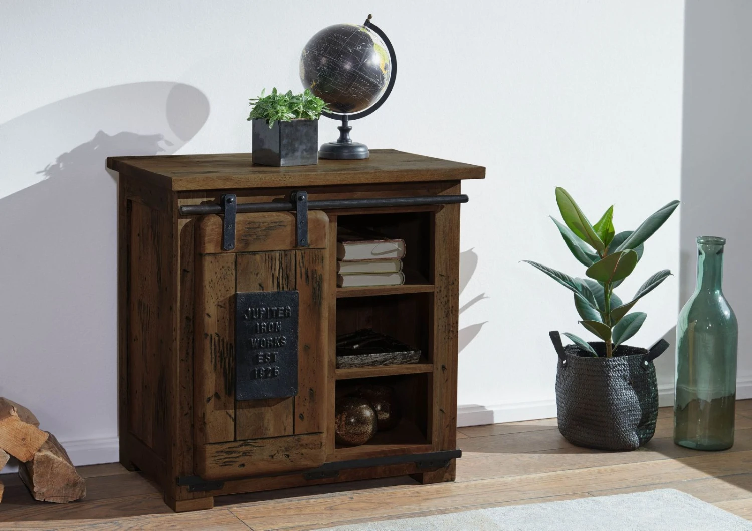Commode En Bois De Manguier Huilé RAILWAY #424 1 Commode En Bois De Manguier Huilé RAILWAY #424
