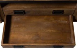 Meuble TV En Bois D' Acacia Huilé RAILWAY #446 14 Meuble TV En Bois D' Acacia Huilé RAILWAY #446 -Massivmoebel24 09 312 772 3036 06