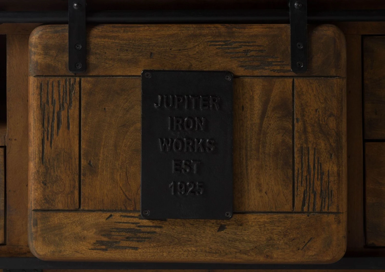 Meuble TV En Bois De Manguier Huilé RAILWAY #451 4 Meuble TV En Bois De Manguier Huilé RAILWAY #451 – Image 4