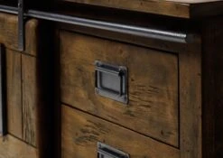 Meuble TV En Bois De Manguier Huilé RAILWAY #451 12 Meuble TV En Bois De Manguier Huilé RAILWAY #451 -Massivmoebel24 09 312 772 3038 06