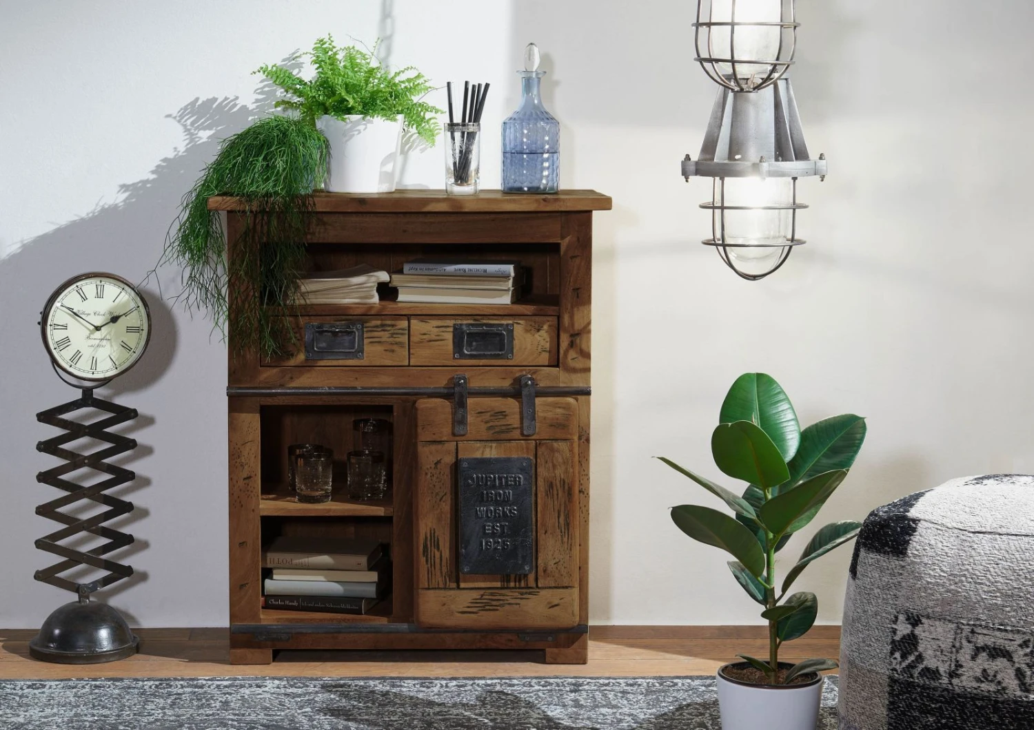 Commode En Bois De Manguier Huilé RAILWAY #452 3 Commode En Bois De Manguier Huilé RAILWAY #452 – Image 3