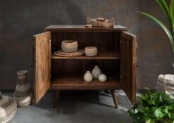 Commode 94x46 Manguier Laqué Brun STILMÖBEL #109 -Massivmoebel24 09 312 823 0009 4