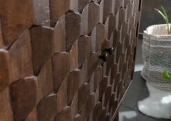 Commode 94x46 Manguier Laqué Brun STILMÖBEL #109 -Massivmoebel24 09 312 823 0009 5